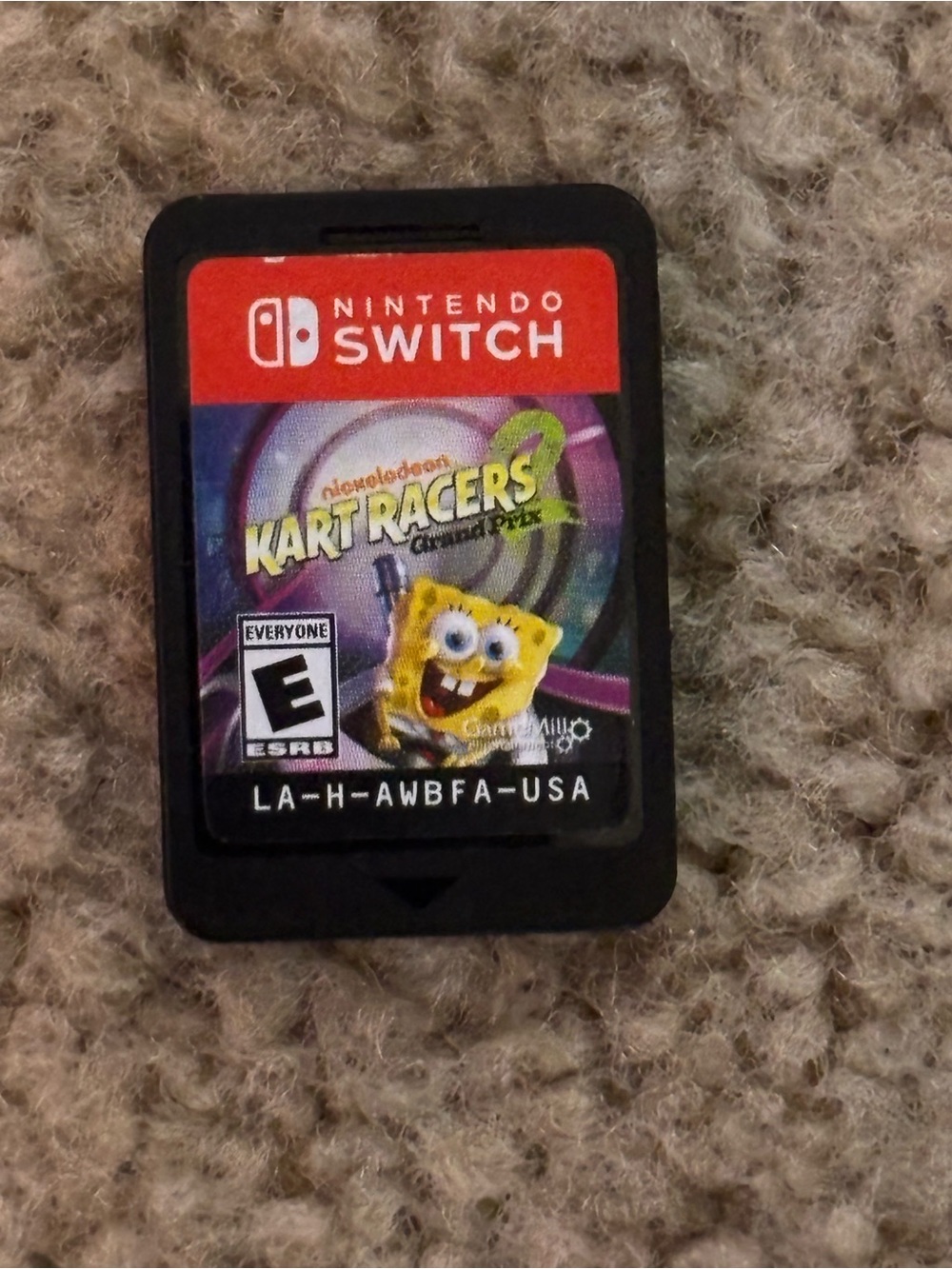 Nintendo Switch Kart Racers Game Card — Red and Multicolor Label